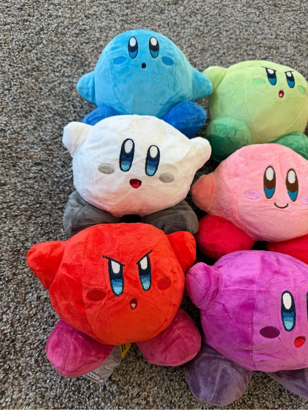 Kirby Plush Bundle Set of 9 Assorted Colors Expressions NWT